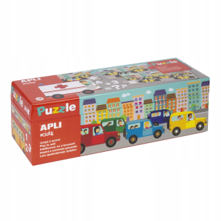 Puzzle sa naučiť pridať Apli deti - auto 5+