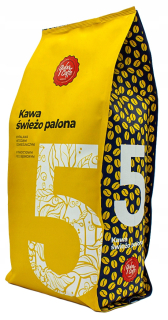 Zrnková káva -  Qua caffe kávové zrná. Nie. 5 - 1kg 100% Arabica