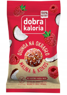 Quinoa Malina Kokos Zdravé Snack 24 g x 12ks