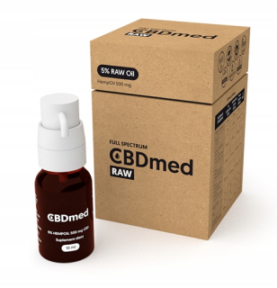 CBD - RAW lov olej 5% CBD CBDA CBG CBC 500 mg KRK