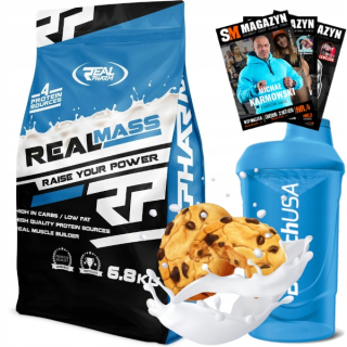 Gainer - Reálna Pharma Mass 6800g Mega Gainer Protein Hmotnosť
