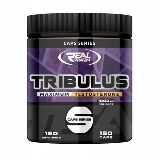 Testosterón - REAL PHARM TRIBULUS 150 kapsúl AZ 1 000 MG BUZDYGANEK