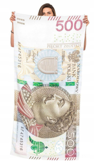 Osuška 500 PLN GOLD WITH MICROFIBER