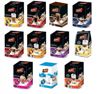 Kávové kapsule - Rene Kapsuly Dolce Gusto 11 Príchute 176 kusov