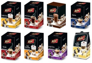 Kávové kapsule - Rene Capsuls Dolce Gusto 8 Flavory 128 kusov