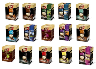 Kávové kapsule - Rene Nespresso Kapsuly 110 kusov 17 Príchute Výstava