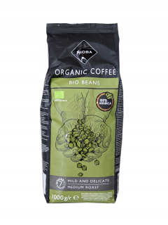 Zrnková káva - Rioba Organic Coffee Bean Bio 100% Arabica