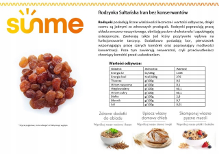 Sušené ovocie - Sultanian Raisin. Vysoká kvalita 5 kg