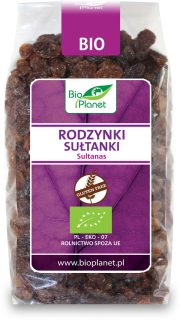 Sušené ovocie - Raisins Bezlepkové sultány BIO 400 G - BIO PLA