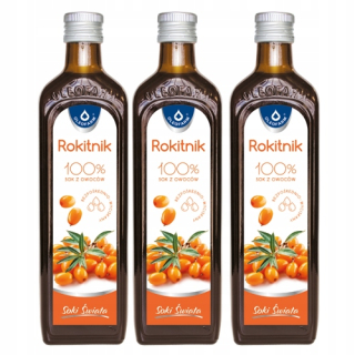 ROKITNIK 100% ovocná šťava z rakytníka, 3x980ml