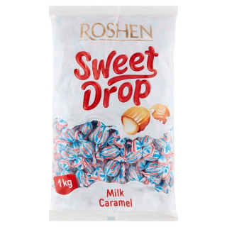 ROSHEN Mliečne cukríky postriekané karamelovou náplňou