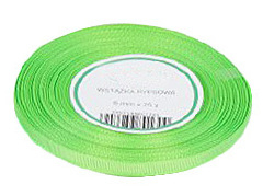 Veľkonočná dekorácia - Ribbon Ribbon Jasna Zielona 6 mm 22 m