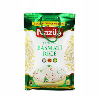 Basmati Premium Rice 5kg + 500g Free NaZel India
