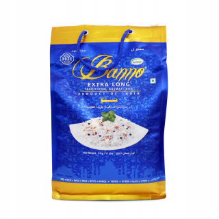 Rice Basmati Tradičná Extra dlhá 5kg Banno India