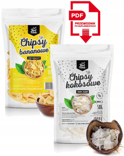 Real Foods Banana Chips 1KG + Coconut 500g