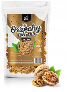 Orechy - Real Foods Walnuts 1000g Zdravé tuky