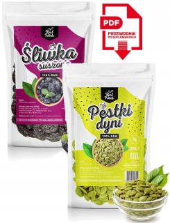 Reálne potraviny Tekvica Semená 1kg + Sušené slivky 1KG