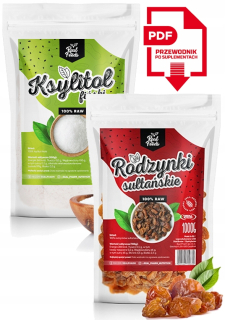 Skutočné potraviny Hrozienka Sultan 1 kg + xylitol 1 kg