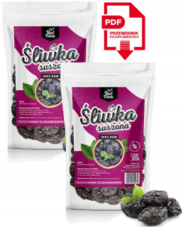 Sušené ovocie - Skutočné potraviny slivky sušené 2x 1000g - 2kg