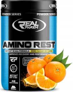 Aminokyseliny - Real Pharm AMINO REST aminokyseliny BCAA glutamín