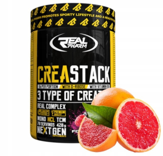 Kreatín - Real Pharm Crea Stack 420g HMOTNOSŤ SILY + ZADARMO
