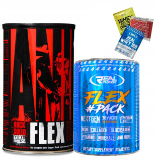 Ochrana kĺbov -  Real Pharm Flex Pack 30 SASZ + Animal Flex 44 SASZ