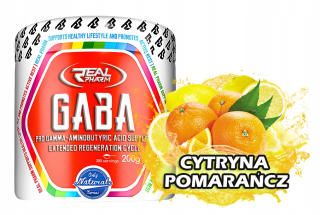 Testosterón - Real Pharm Gaba 200g Instant citrón Orange
