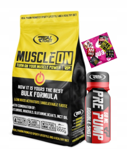 Gainer - Real Pharm MUSCLE NA HROMADNOM FORMULE 1000g + ZADARMO!