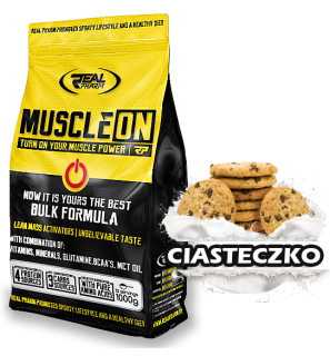 Gainer - Real Pharm Sval na objem 1000 g Cookie 45% bielkovín