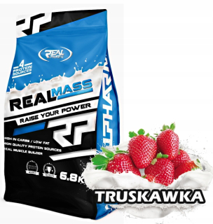 Gainer - Real Pharm Mass Gainer 6800g JAHODA 20% bielkovín