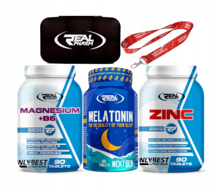 Testosterón - Real Pharm Melatonín + Zinok + Horčík super spánok!