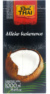 Ázijska kuchyňa - Skutočné thajské kokosové mlieko 12ks 12l mlieko
