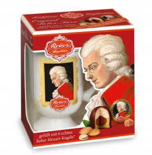 Reer Mozarar šálka 6 pralinín 120 g.