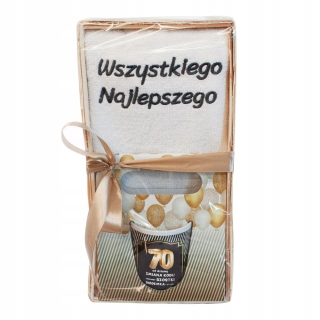 Uterák a hrnček s darčekom k 70. narodeninám