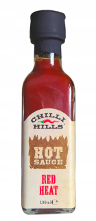 Červené teplo. Veľmi ostrá omáčka. Chilli Hills.