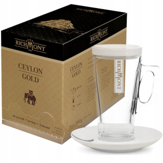 Richmont Ceylon Gold 50x4G + sklo Richmont Hot