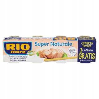 Konzervovaný tuniak Rio Mare Super Naturale 4x56gr