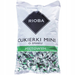 Sladkosti Rioba Mini s príchuťou mäty 1 kg