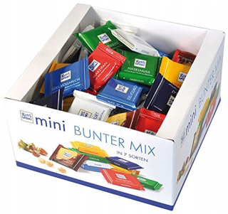 Mini čokolády Ritter Sport 84 kusov