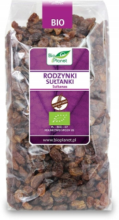 Sušené ovocie - Bezlepkové hrozienka sultánky 1 kg Bio Planet
