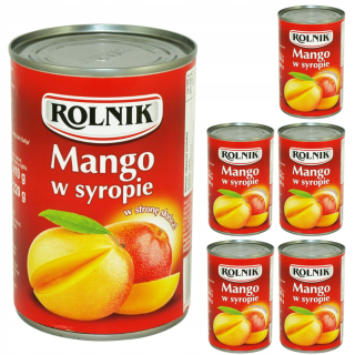 Mango farmár v sirupe v plátkach môže 6x425 ml
