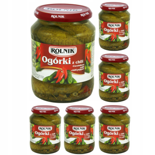 Farmár Cucumbers s Chili v Ocot Marinade 6x 720ml