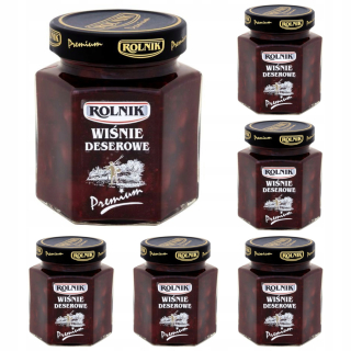 Farmárske prémiové dezerty čerešne v 6x 314 ml sirup