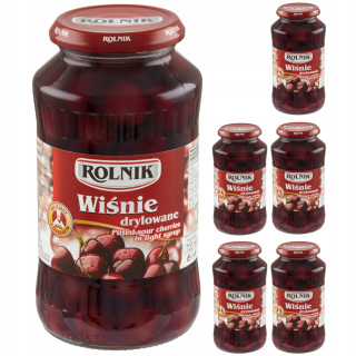 Farmárske čerešne vŕtané v miernom sirupe 6 x 720ml