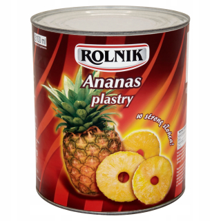 Farmer ananás v plátkach 3100ml