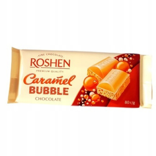 7x Roshen Chocolate Bubble Caramel 80g Babolada