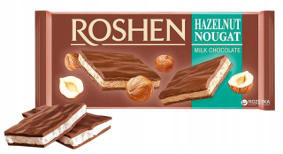 Roshen Milky Chocolate Nugat Walnut 90G -7sztuk