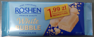 Roshen biela bublina čokoláda biela bublina 20ks
