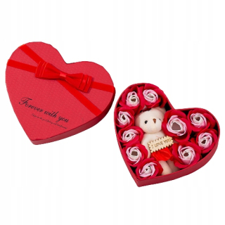 Darček na Valentína - Mydlové ružové hrbole 4 cm