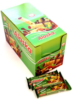 Kukuričné trubice s arašidovým krémom z alasky 48 ks
